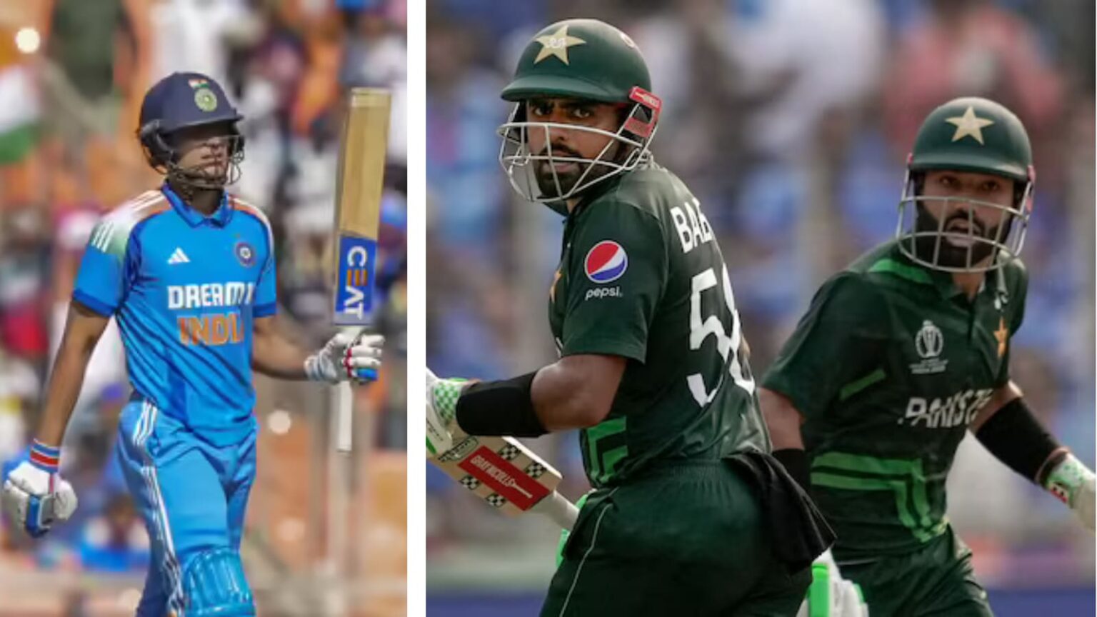 L-R: Shubman Gill has been named India