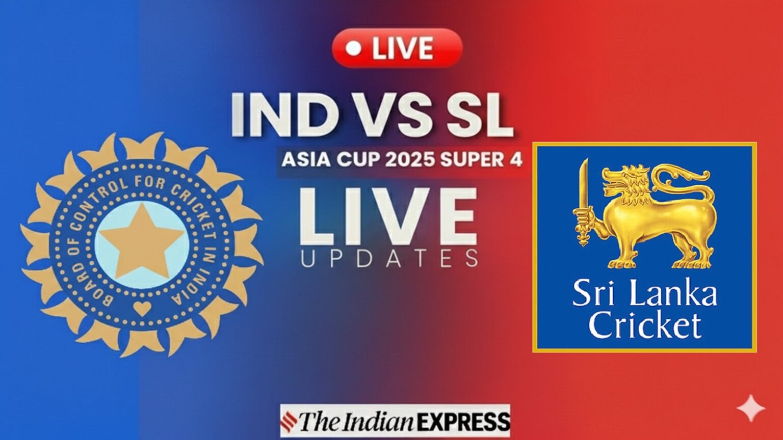India vs Sri Lanka Asia Cup 2025 Live Cricket Score: India take on Sri Lanka in the last Super 4 match of Asia Cup 2025.
