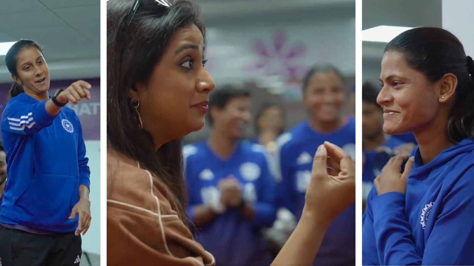 Shreya Ghoshal (centre) visited the Indian women