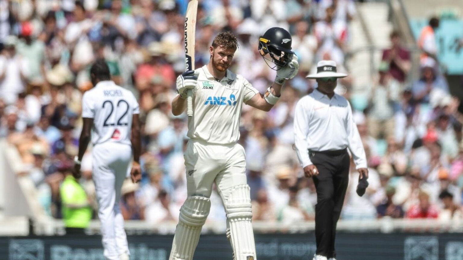 ENG vs NZ 2nd Test: Glenn Phillips Scores First Century as New Zealand Takes Lead