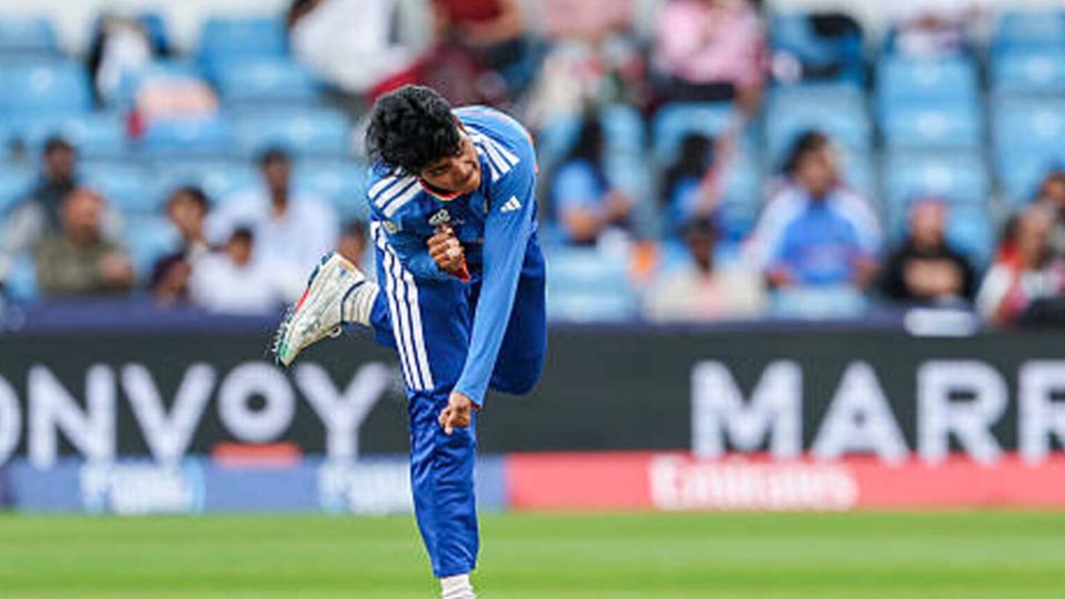 Shree Charani Equals Record for Most Wickets by an Indian in Women’s T20 World Cup Shree Charani Equals Record for Most Wickets by an Indian in Women's T20 World Cup